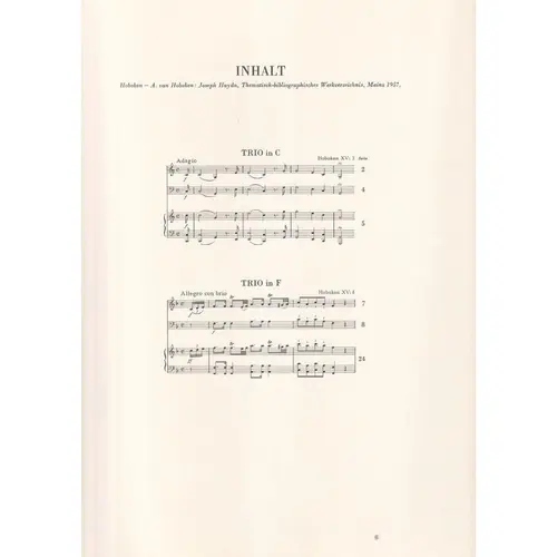 Klavier-Trios C Dur / F Dur
