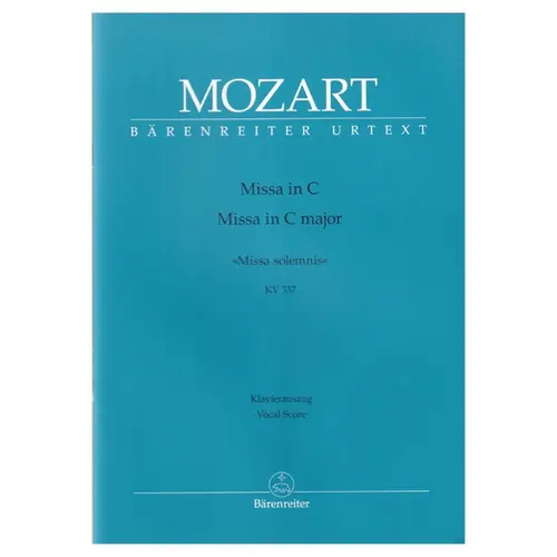 Missa in C major - KV 337 -Missa Solemnis - vocal score