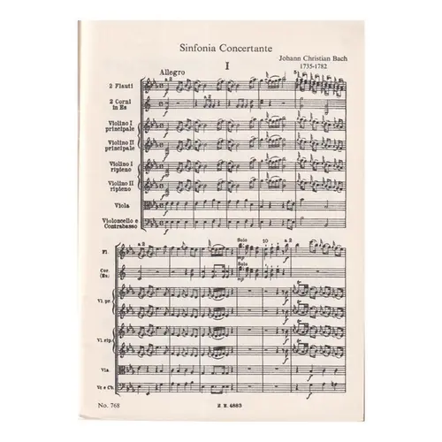 Sinfonia Concertante For 2 Violins Eb Major
