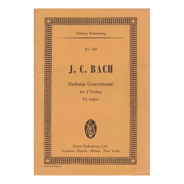 Sinfonia Concertante For 2 Violins Eb Major