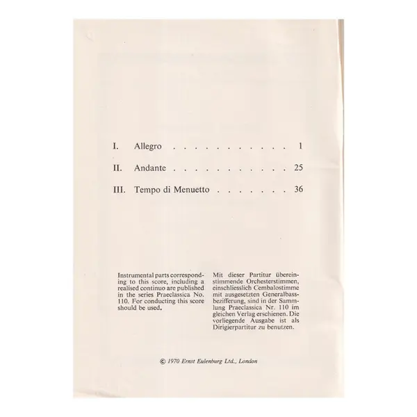 Sinfonia Concertante For 2 Violins Eb Major
