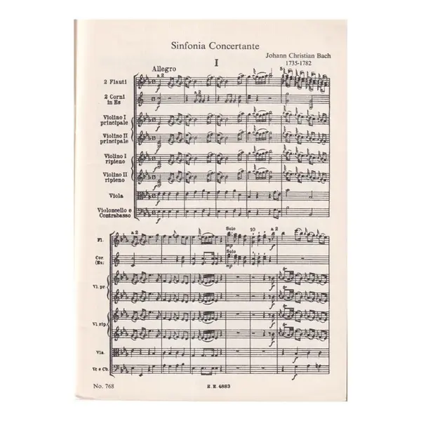 Sinfonia Concertante For 2 Violins Eb Major