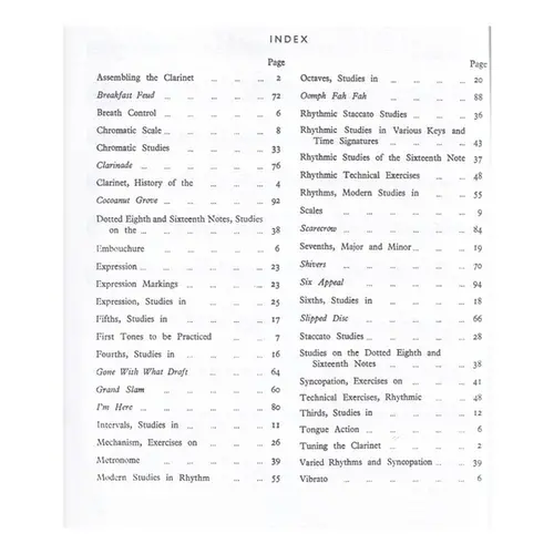 Benny Goodmans Clarinet Method