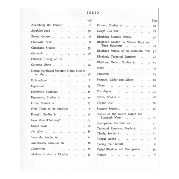 Benny Goodmans Clarinet Method