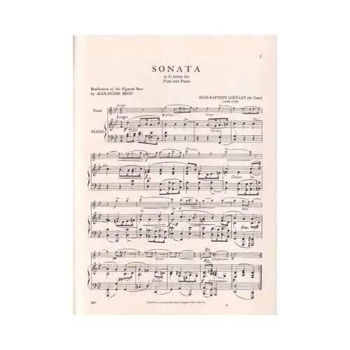 Sonata In G Minor (Flute)
