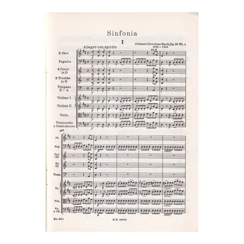 Sinfonia D Major Op.18 N.4
