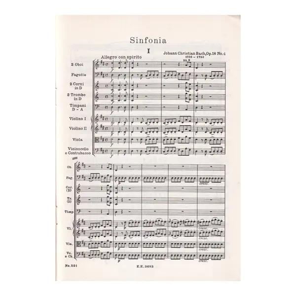 Sinfonia D Major Op.18 N.4