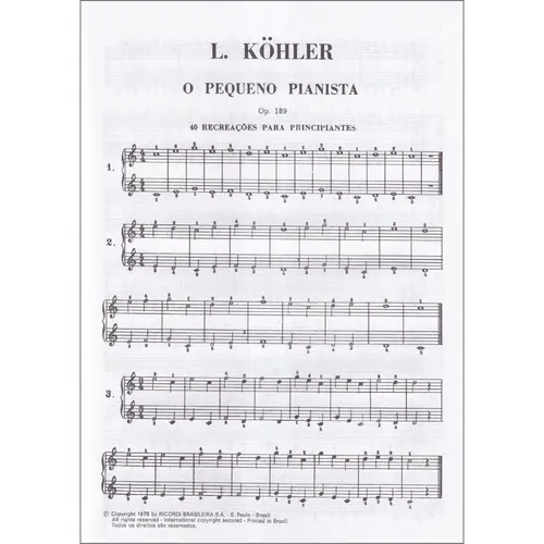 O Pequeno Pianista Op.189