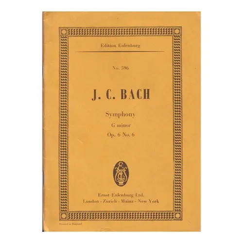 Symphony G Minor   Op.6 N.6