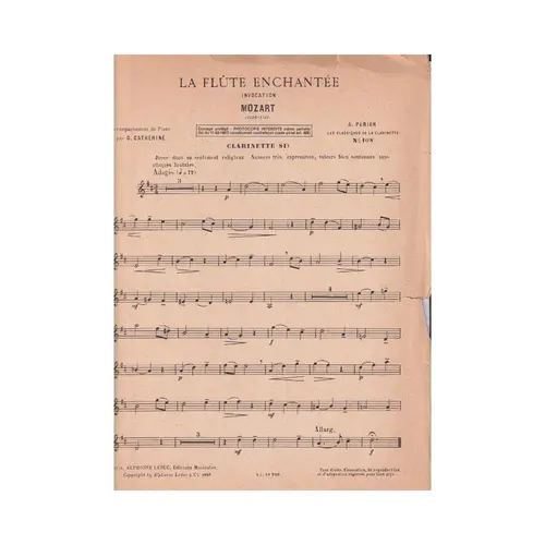 La Flute Enchantee -Invocation