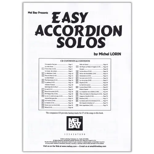 Easy Accordion Solos