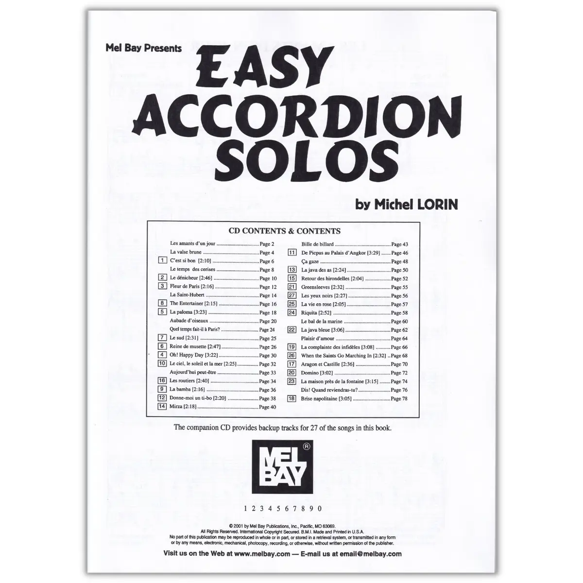Easy Accordion Solos