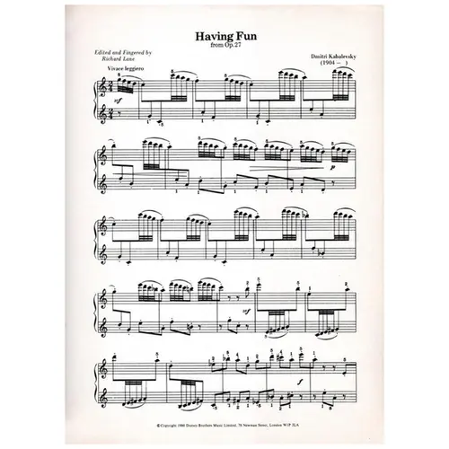 Having Fun From Op.27