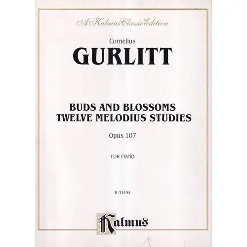 Buds And Blossoms  Twelvew Melodius Studies For Piano - Op.107