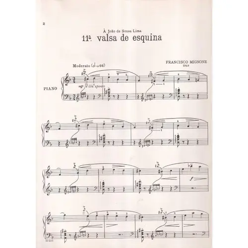 11ª Valsa De Esquina para piano