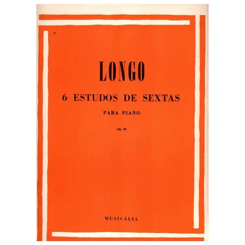 6 Estudos De Sextas - Op.42 - Exemplar Antigo