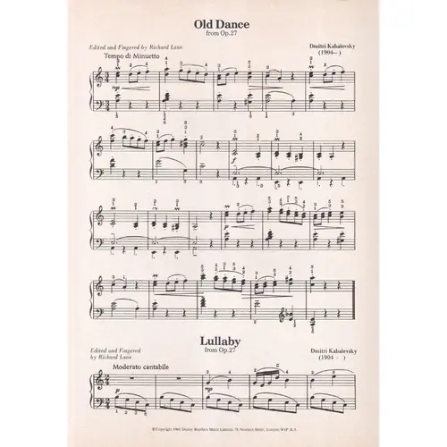 Old Dance - Lullaby From Op.27