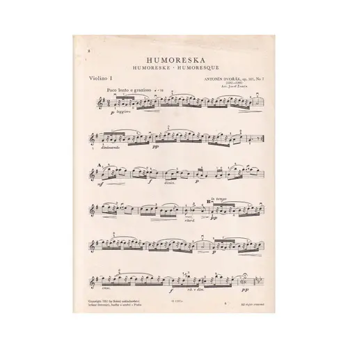 Humoreska Op.101 N.7 (2 Violinos)