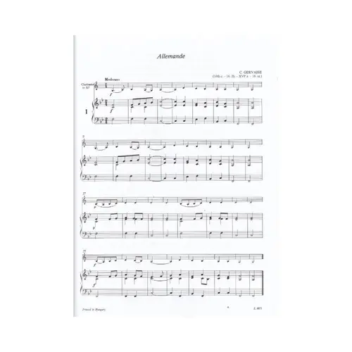 Clarinet music for beginners vol.1