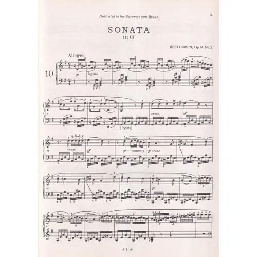 Sonata G Maior - Op.14 N.2