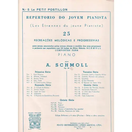 Le Petit Postillon  - Op.50, N. 5  (Edição Antiga)