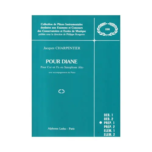 Pour Diane Pour Cor En Fa Ou Sax Alto