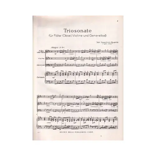 Trio Sonata In D Major