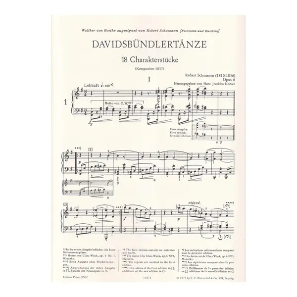 Davidsbundlertanze - Op.6