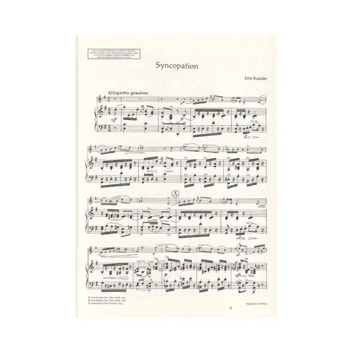 Syncopation Fur Violine