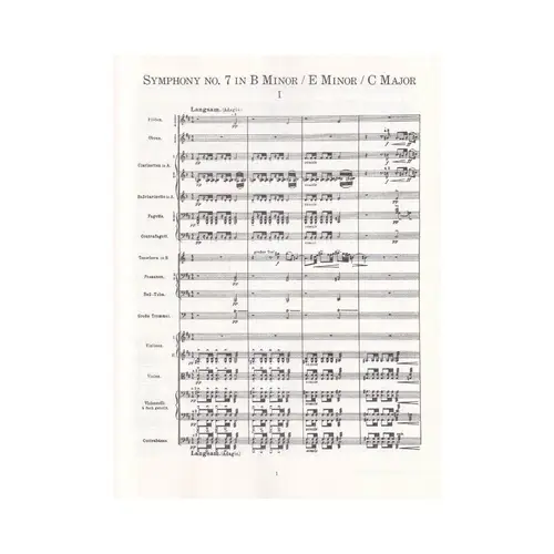 Symphony N.7 In Full Score