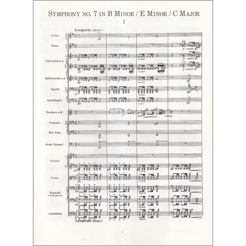 Symphony N.7 In Full Score