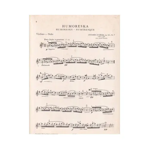 Humoreska Op.101 N.7