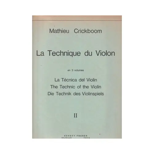 La Technique Du Violon - Vol.2
