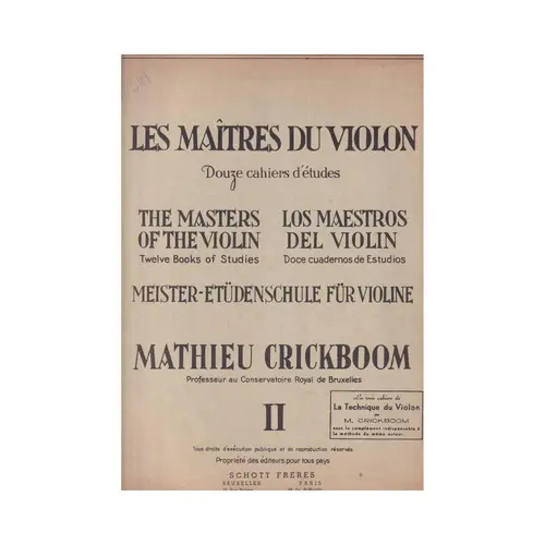 The masters of The violin - Vol.2  (Edição Antiga)