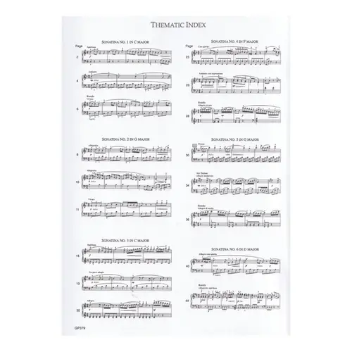 Six Sonatinas - Op. 36 (Piano)