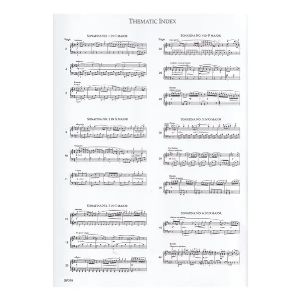 Six Sonatinas - Op. 36 (Piano)