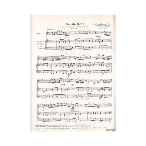 6 Sonatas For Flute And Piano (Wq125, 126, 127, 129, 130, 134)