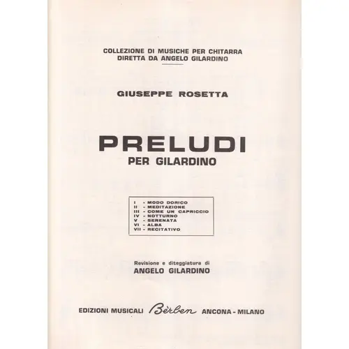 Preludi Per Gilardino
