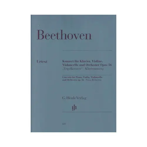 Concerto for piano, violin, violoncello and orchestra - Op.56 - Urtext