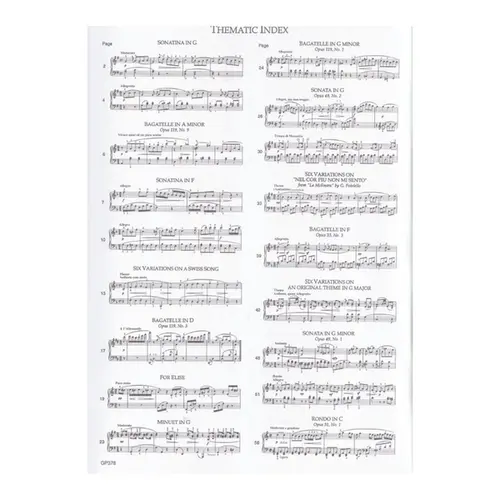 Beethoven - Selected Works For Píano
