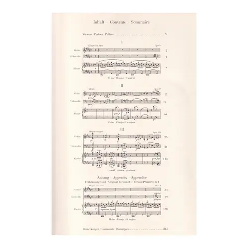 Klaviertrios - Urtext