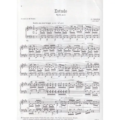 Estudo - Op.10 N.3 Em Mi Maior