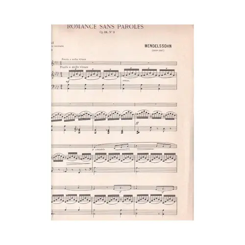 Romance Sans Paroles - N.3-Op.38