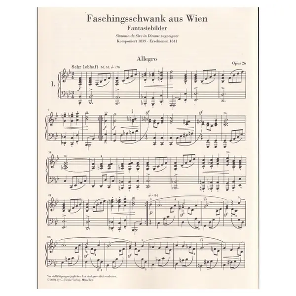 Faschingsschwank Aus Wien -  Op.26  Urtext