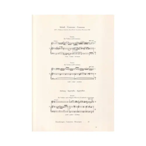 Sonaten Fur Violine U.Klavier