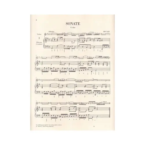 Sonaten Fur Violine U.Klavier