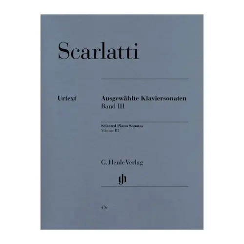 Selected Piano Sonatas Vol.3  - Urtext