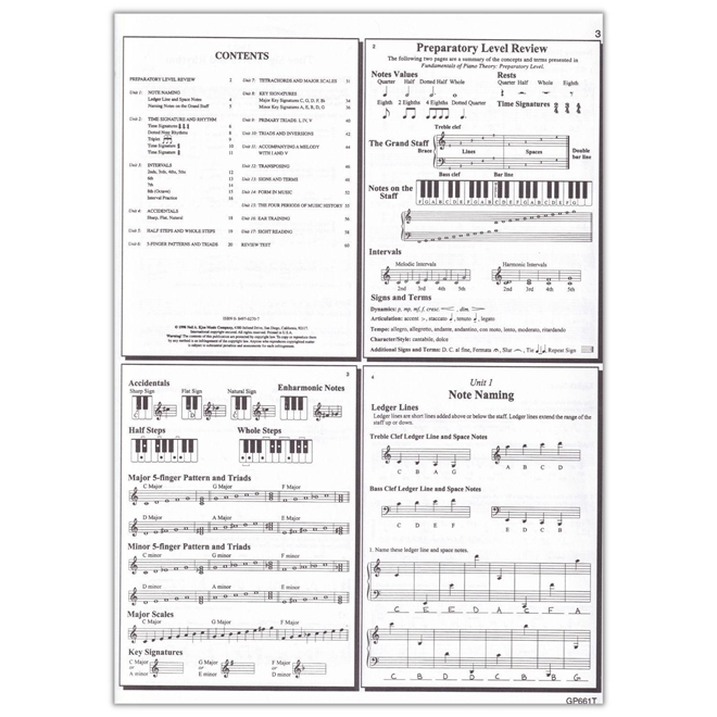 Fundamentals Of Piano Theory - Level 1 - Teacher - Fundamentals Of ...