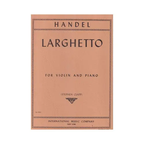 Larghetto For Violin And Piano