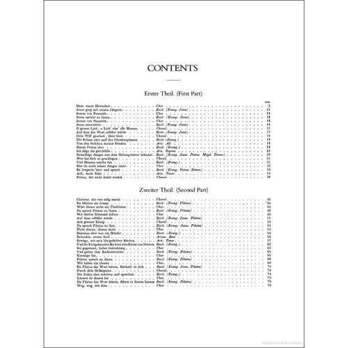 St. John Passion In Full Score